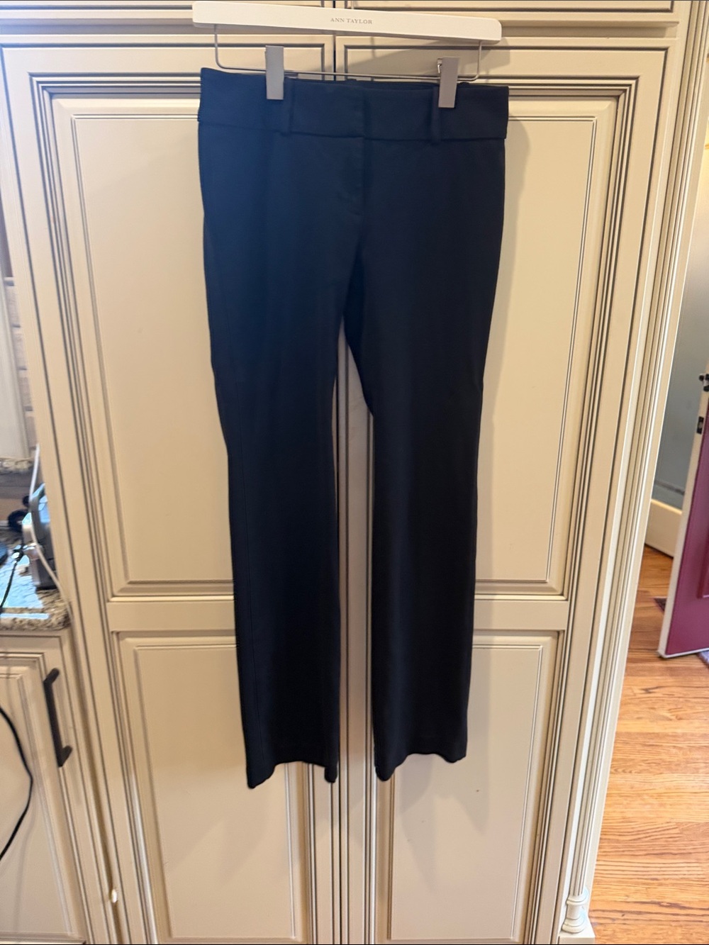 Ann Taylor black Straight-Leg Dress Pants